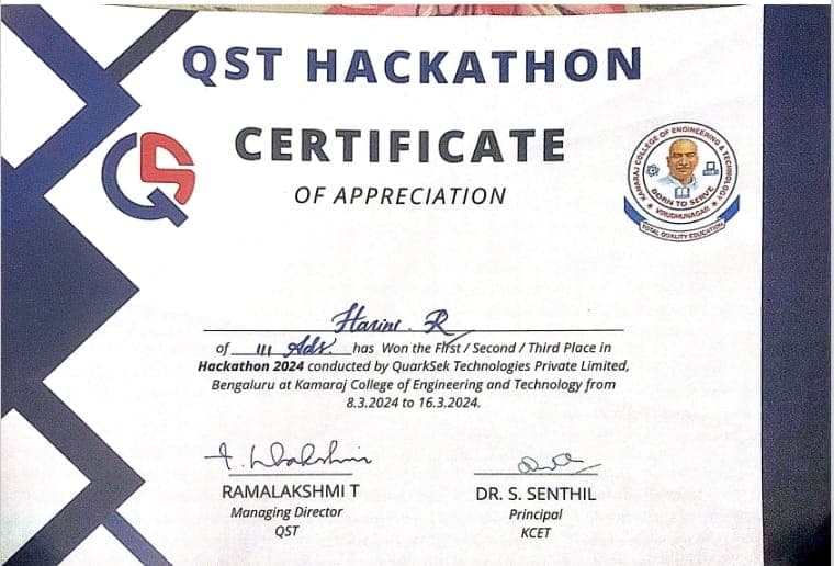 QST Hackathon 2024 - 1st Prize
